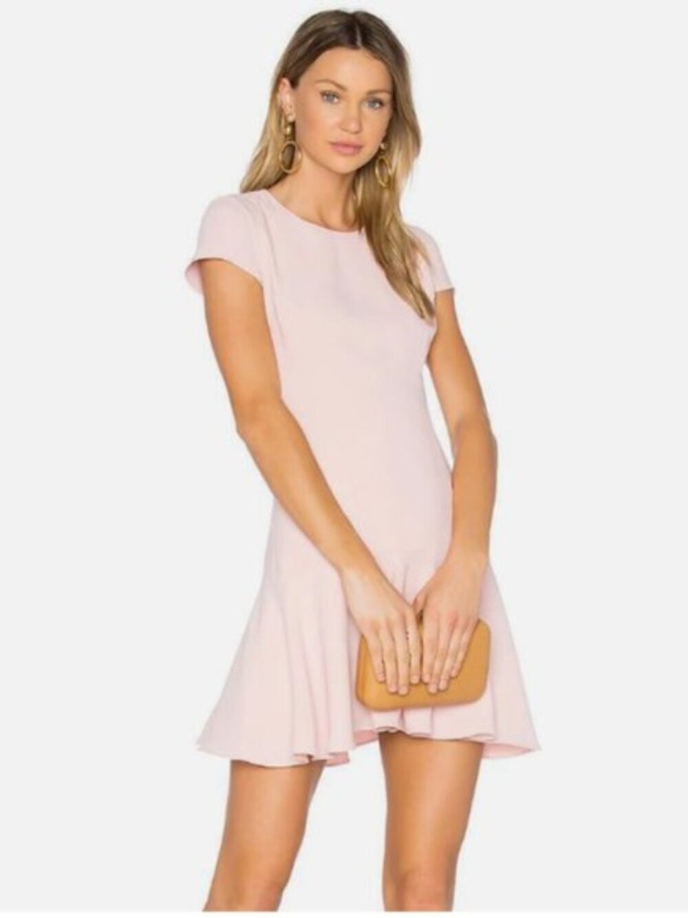 Amanda Uprichard Hudson Dress Blush Pink Small